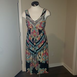 Style & co Colorful Embellished Stretch Summer Dre